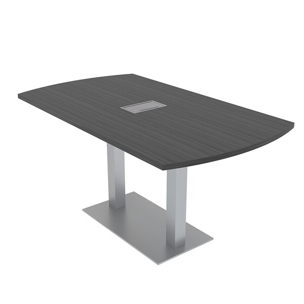 Skutchi Designs 33.5 in W, 59.5 in L, 29 in H, Engineered Wood Top, Grey HAR-AREC-34X60-DOU-ELEC-ASIANNIGHT - main